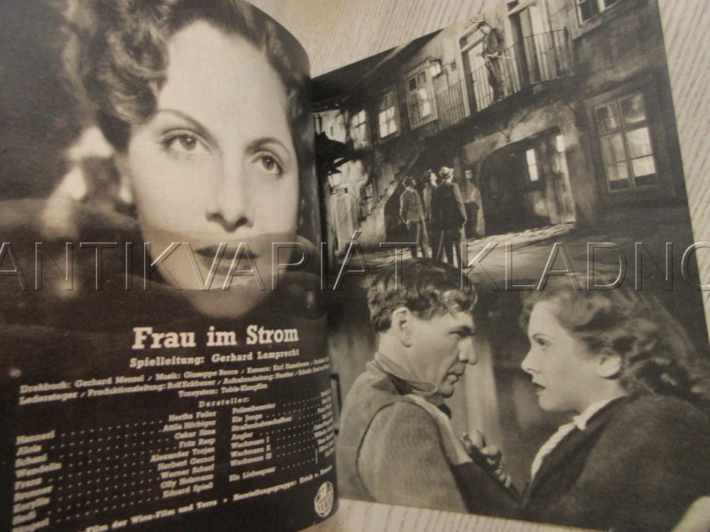 NEZNÁMÁ Z DUNAJE, H. FEILER, A. HÖRBIGER, O. SIMA, FILM NĚM. ŘÍŠE, FILM KURIER VBŠ Č. 3020