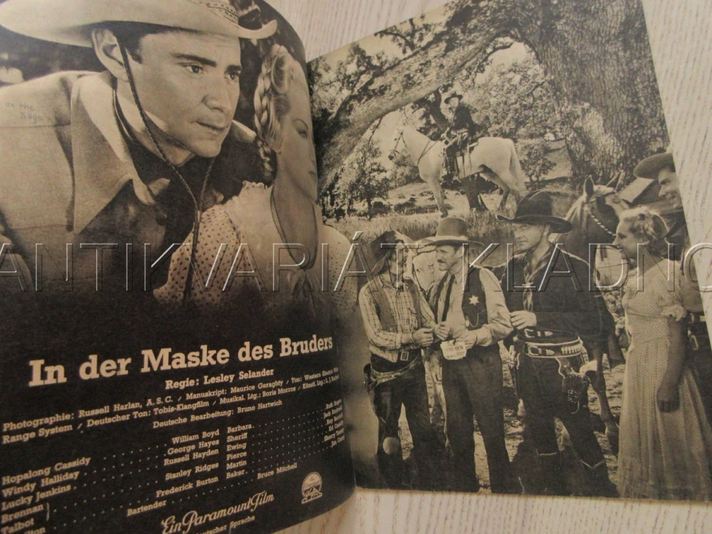 SILVER ON THE SAGE, W. BOYD, G. HAYES, R. HAYDEN, FILM USA, FILM KURIER VBŠ Č. 3023