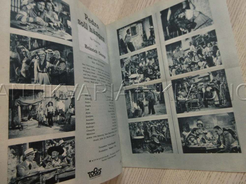 PEDRO MÁ VISET, H. GEORGE, J. TIEDTKE, G. KNUTH, FILM NĚM. ŘÍŠE, FILM KURIER VBŠ Č. 3036