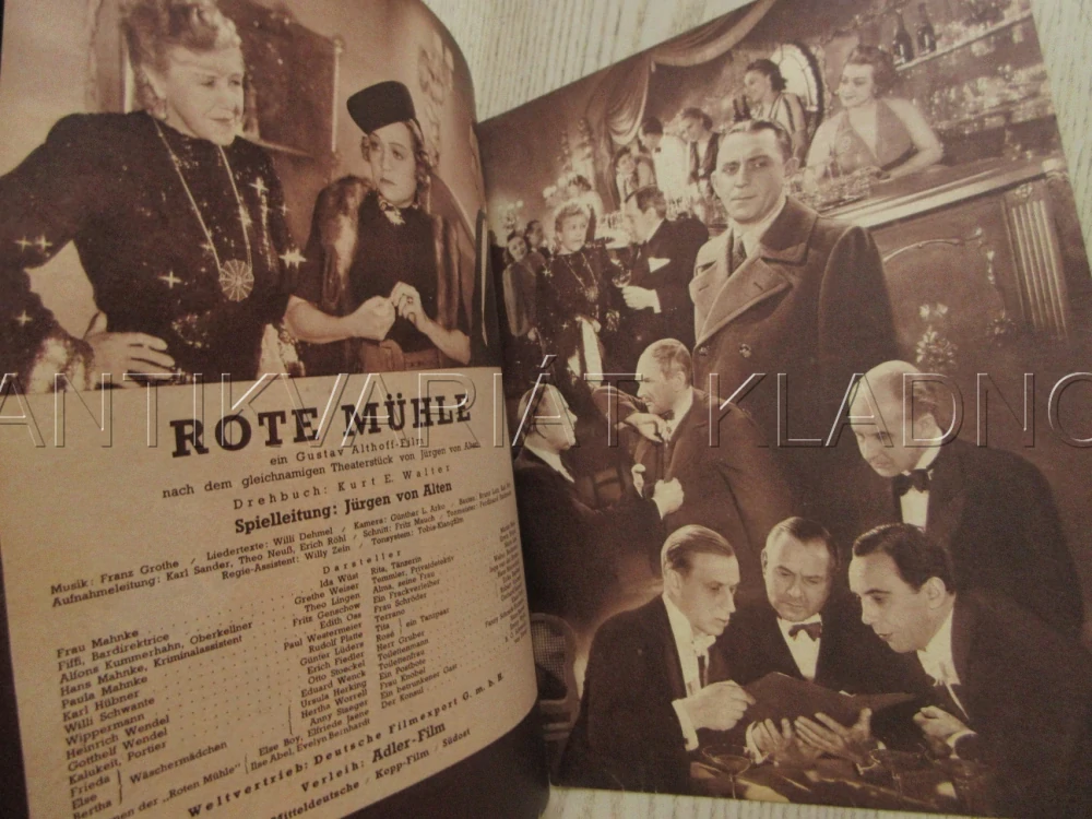 OBCHOD VEDE VDOVA, I. WÜST, G. WEIER, T. LINGEN, FILM NĚM. ŘÍŠE, FILM KURIER VBŠ Č. 3048