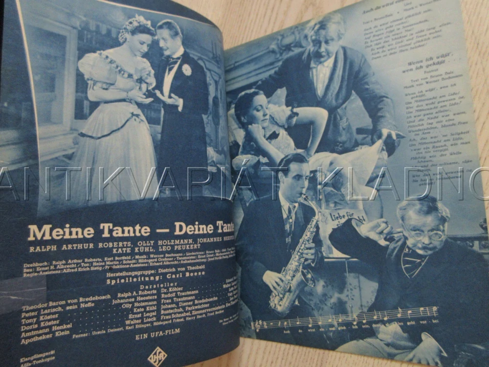 MEINE TANTE - DEINE TANTE, E. WENCK, O. HOLZMANN, W. LIECK, FILM NĚM. ŘÍŠE, FILM KURIER VBŠ Č. 3054