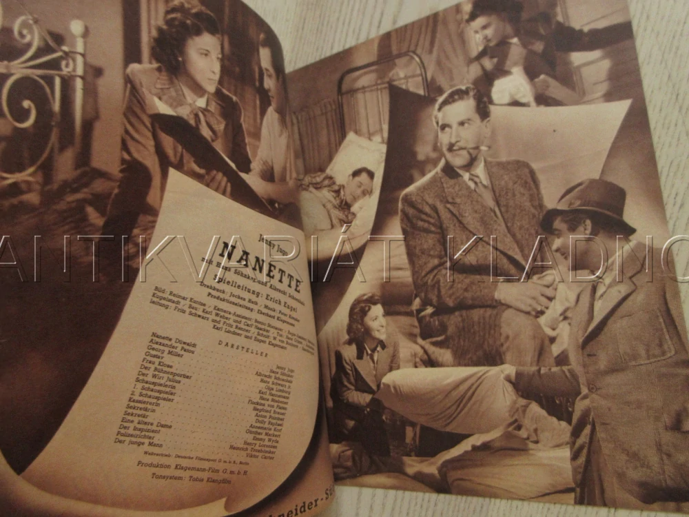 NANETTE, J. JUGO, H. SÖHNKER, A. KORF, FILM NĚM. ŘÍŠE, FILM KURIER VBŠ Č. 3058