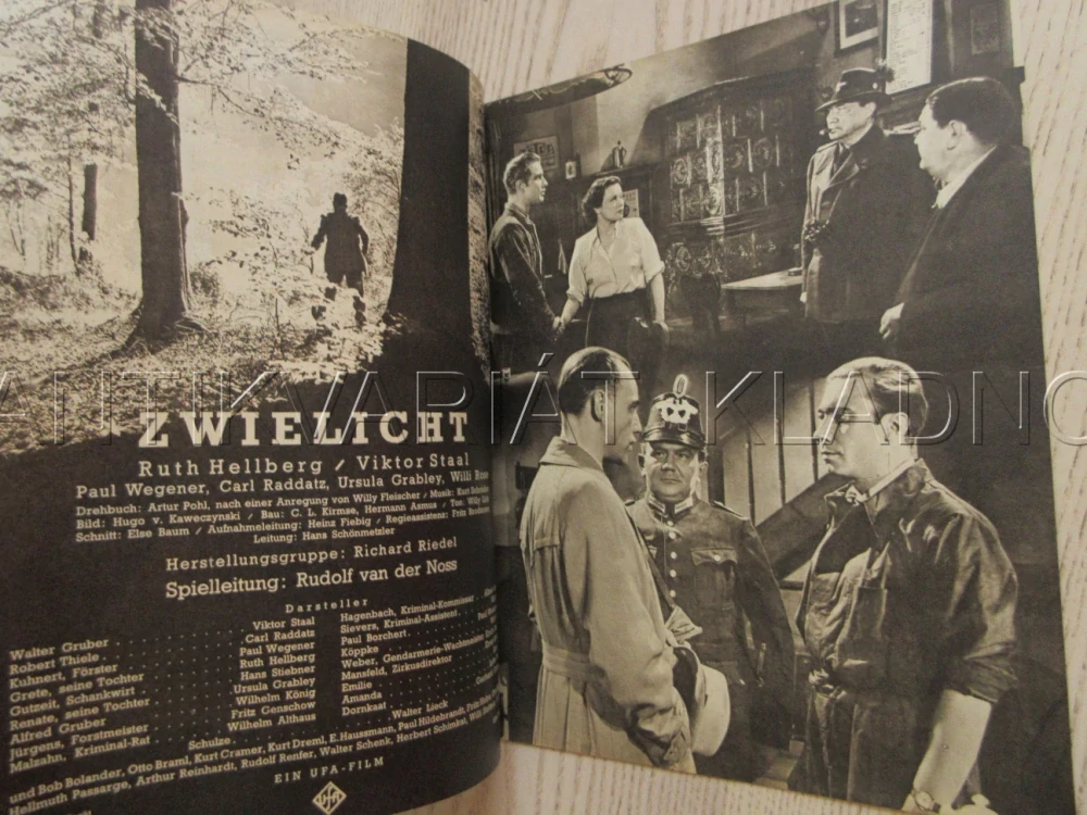 VÝSTŘEL V POLOŠERU, R. HELLBERG, V. STAAL, P. WEGENER, FILM NĚM. ŘÍŠE, FILM KURIER VBŠ Č. 3070