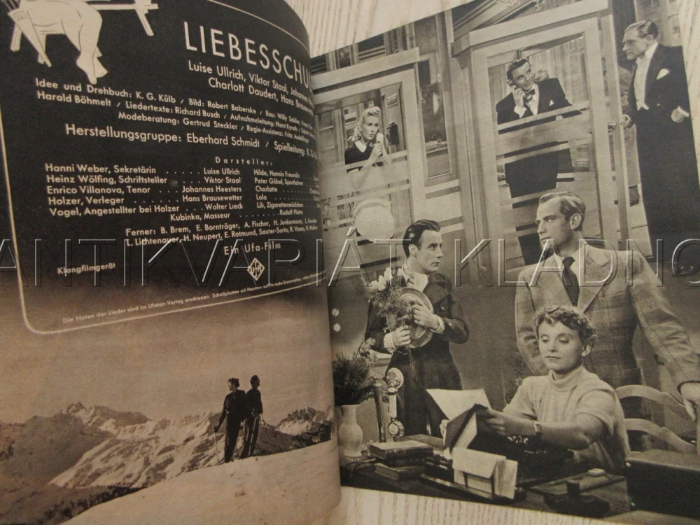 ŠKOLA LÁSKY, L. ULLRICH, V. STAAL, W. LIECK, FILM NĚM. ŘÍŠE, FILM KURIER VBŠ Č. 3089