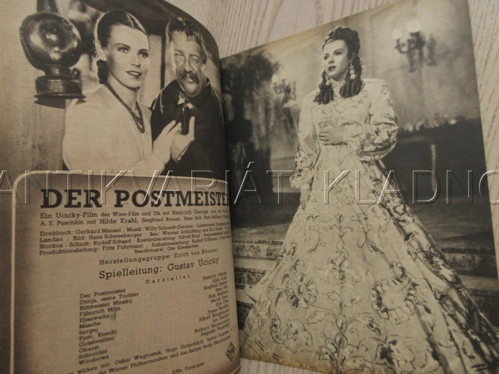 DER POSMEISTER, H. GEORGE, H. KRAHL, H. HOLT, FILM NĚM. ŘÍŠE, FILM KURIER VBŠ Č. 3098