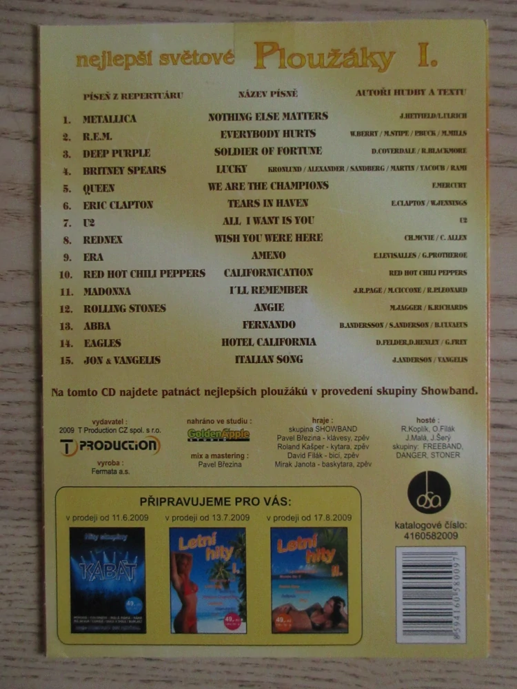 NEJLEPŠÍ SVĚTOVÉ PLOUŽÁKY I., CD HUDBA