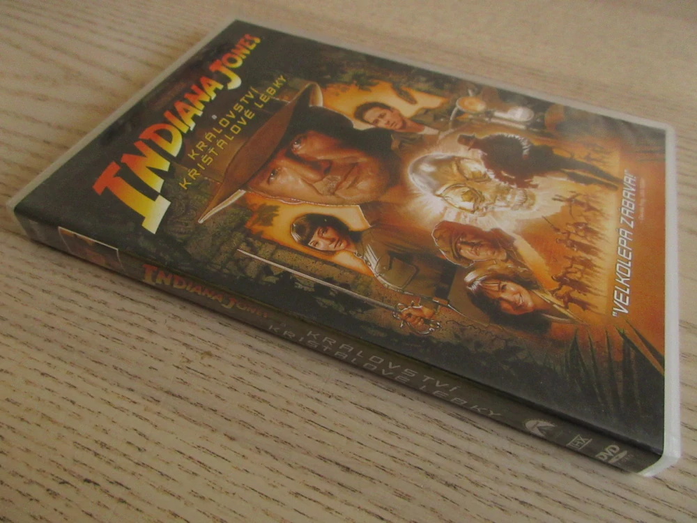 INDIANA JONES A KRÁLOVSTVÍ KŘIŠŤÁLOVÉ LEBKY, DVD FILM