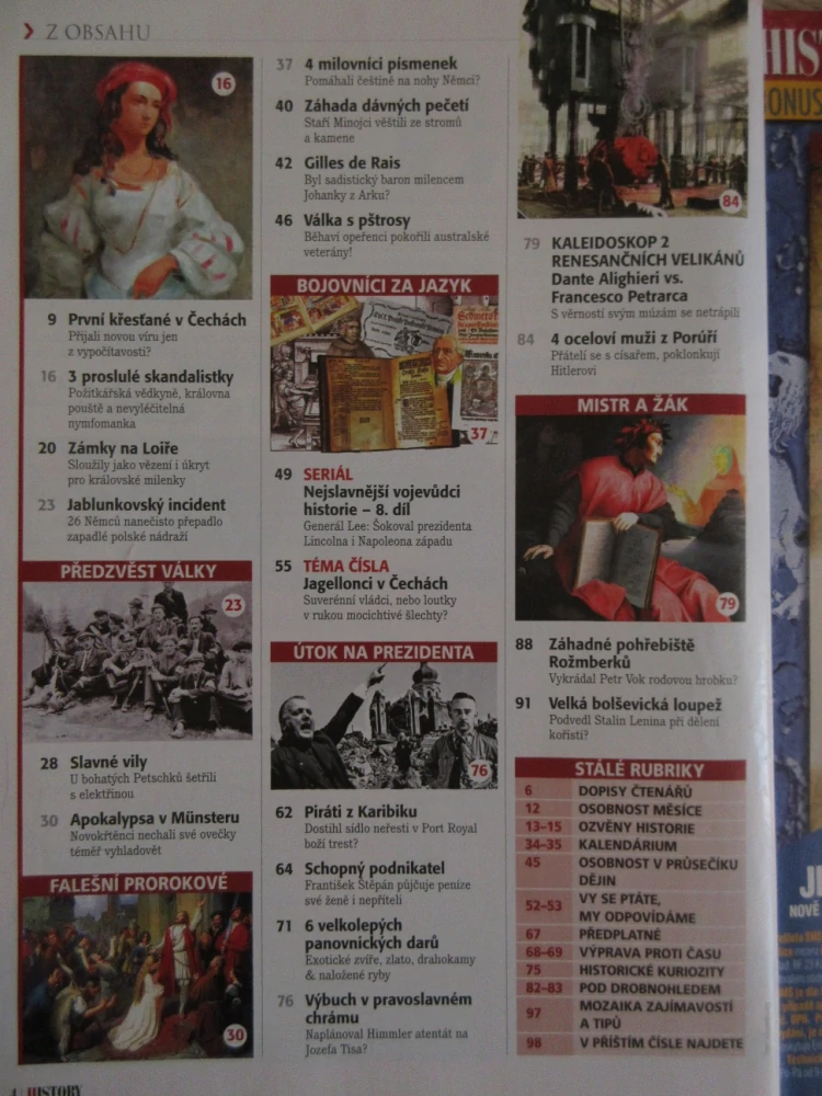 HISTORY REVUE 1/2013, ČASOPIS O HISTORII, TRAGÉDIE LUDVÍKA JAGELLONSKÉHO: NAHNALI MLADÉHO KRÁLE DO BOJE PRORADNÍ RÁDCI?