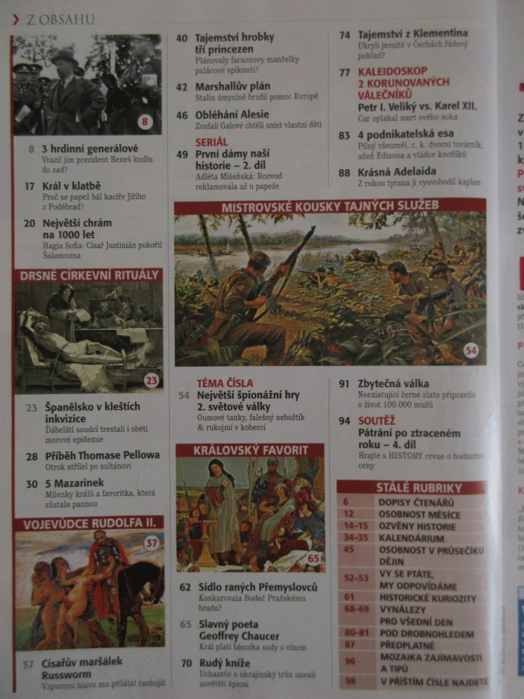 HISTORY REVUE 5/2013, ČASOPIS O HISTORII, PROČ SE PAPEŽ BÁL KACÍŘE JIŘÍHO Z PODĚBRAD?
