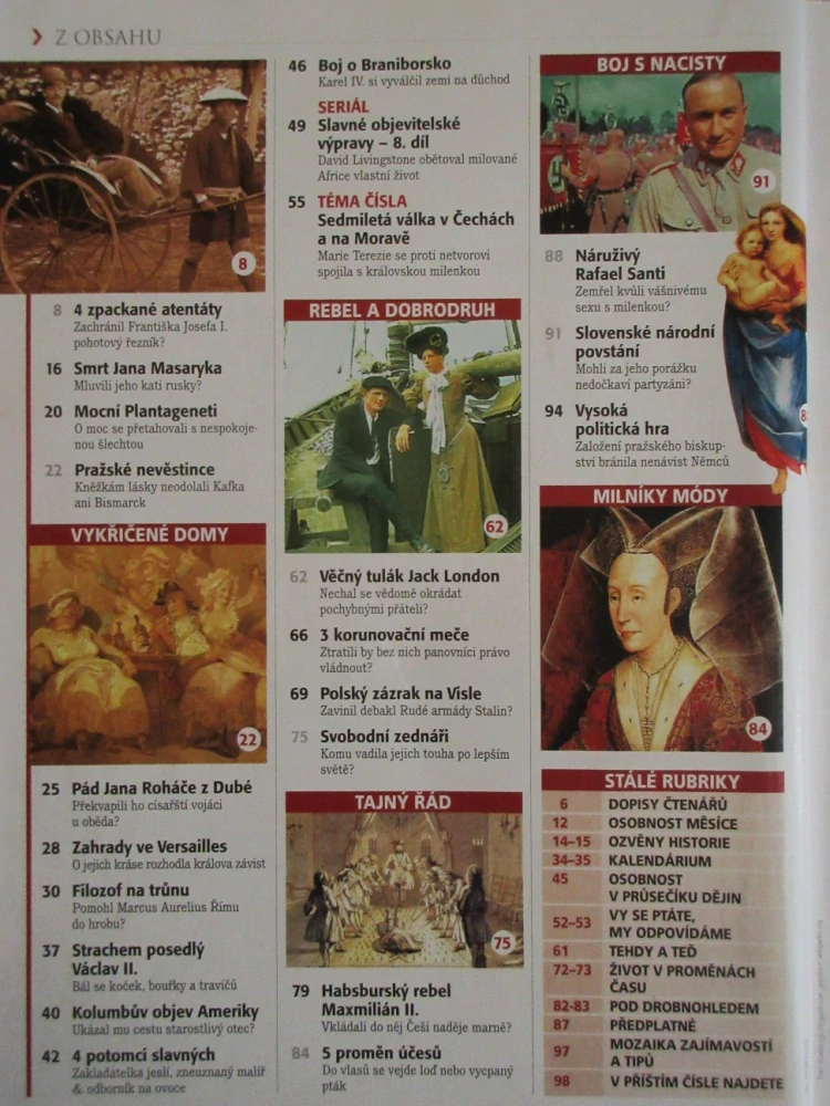 HISTORY REVUE 9/2014, ČASOPIS O HISTORII, NEJVĚTŠÍ ZÁHADY ČESKÝCH DĚJIN: MLUVILI KATI JANA MASARYKA RUSKY?
