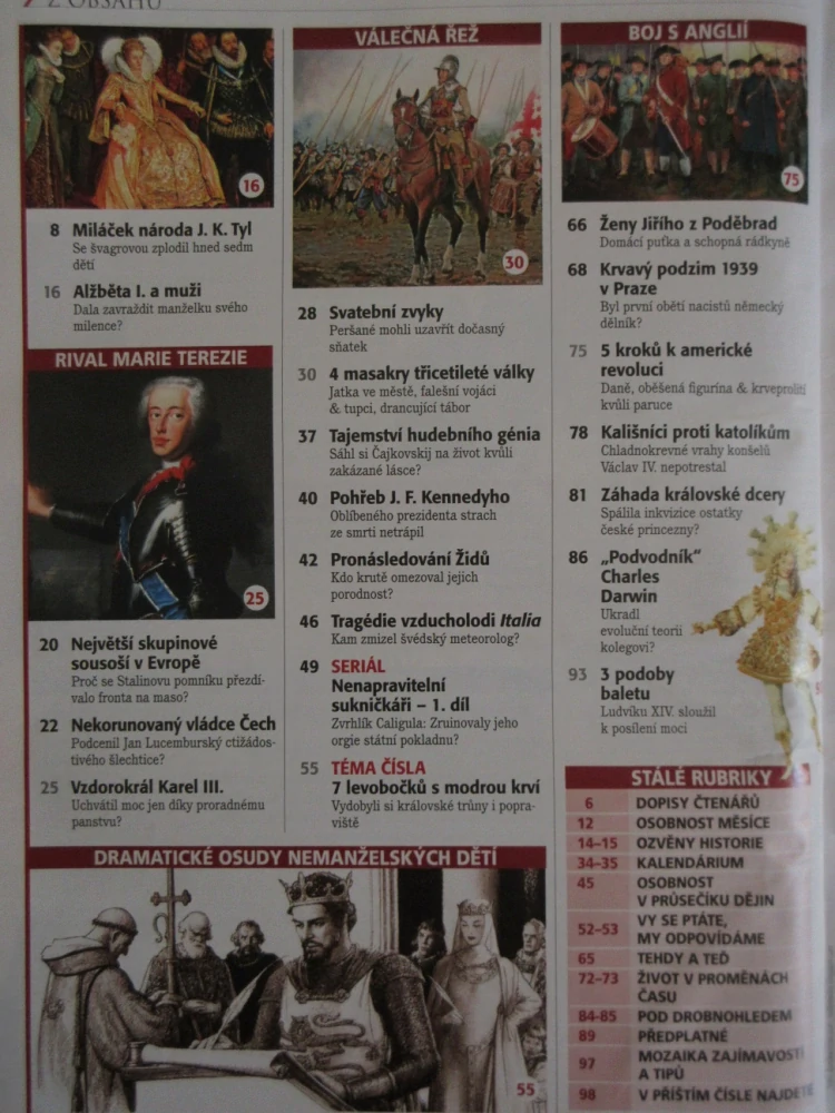 HISTORY REVUE 12/2014, ČASOPIS O HISTORII, OSUDOVÉ LÁSKY ALŽBĚTY I.: KOLIKA MUŽŮM PODLEHLA PANENSKÁ KRÁLOVNA?