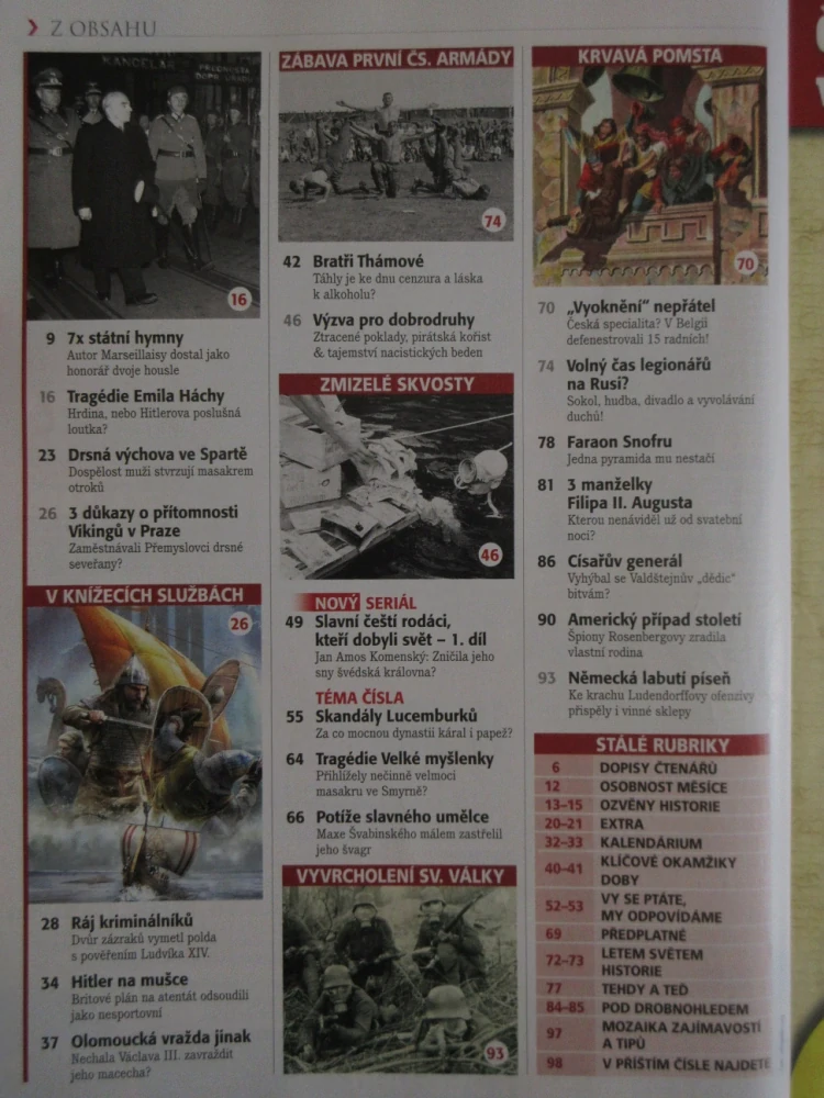 HISTORY REVUE 4/2018, ČASOPIS O HISTORII, OSOBNÍ TRAGÉDIE EMILA HÁCHY