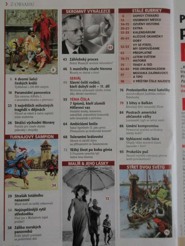 HISTORY REVUE 2/2019, ČASOPIS O HISTORII, 7 ŠPIONŮ, KTEŘÍ HITLEROVI ZLOMILI VAZ
