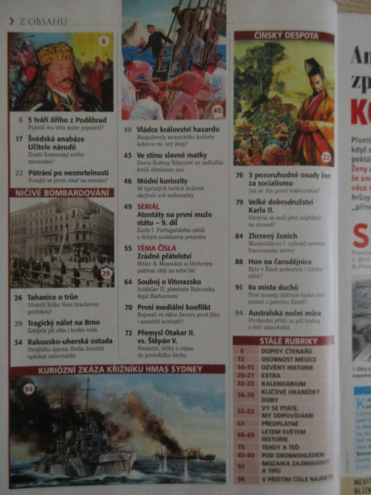 HISTORY REVUE 12/2019, ČASOPIS O HISTORII, ZRÁDNÝ SPOJENEC MUSSOLINI