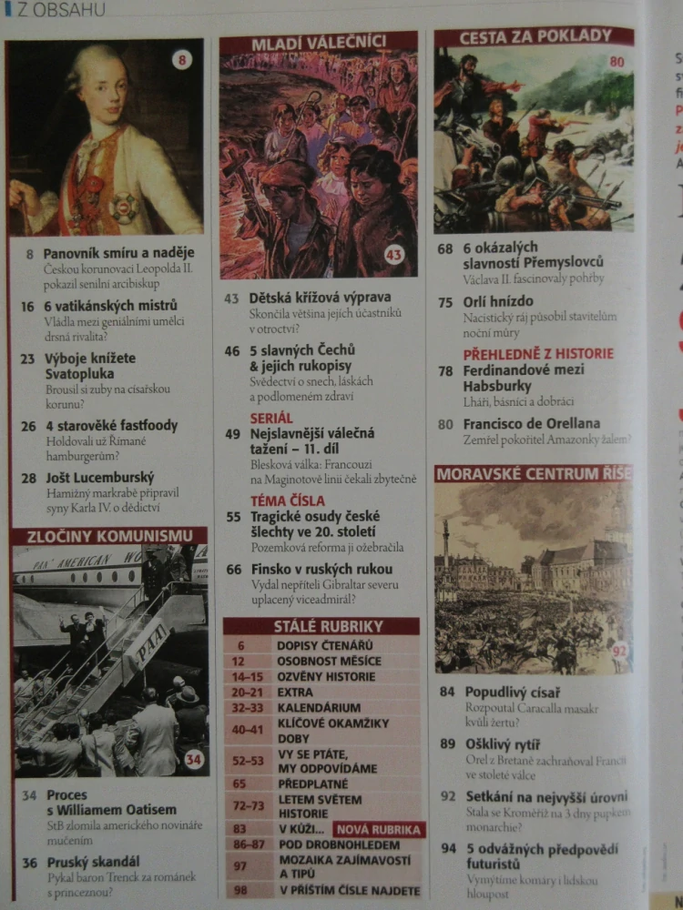 HISTORY REVUE 2/2021, ČASOPIS O HISTORII, 8 TRAGICKÝCH OSUDŮ ČESKÉ ŠLECHTY VE 20. STOLETÍ