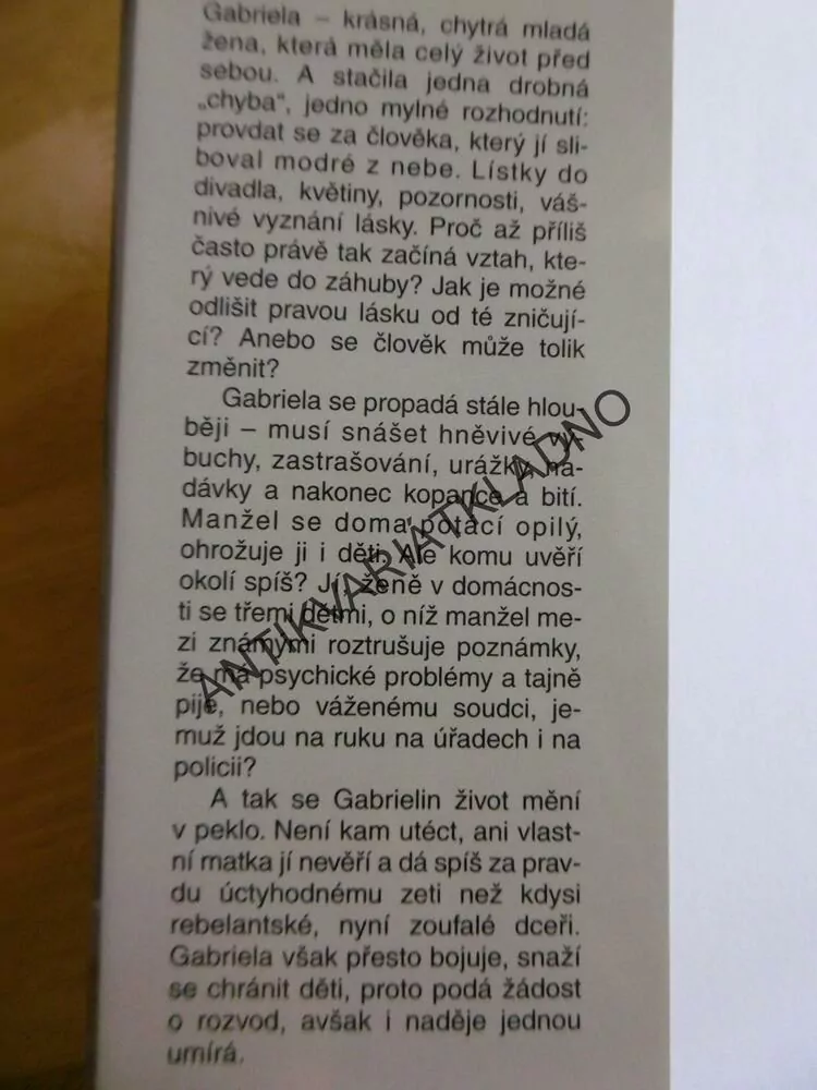 ... A MUŽ TI VLÁDNOUT BUDE, MILENA TOMEŠOVÁ, **an
