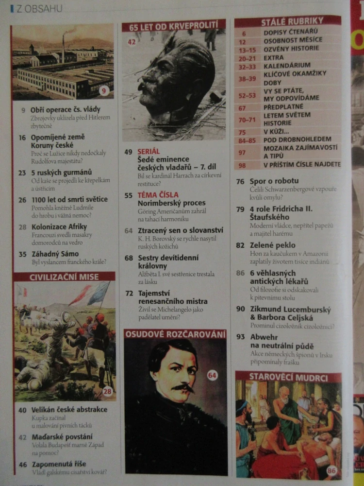HISTORY REVUE 10/2021, ČASOPIS O HISTORII, NEJVĚTŠÍ PROCES S VÁLEČNÝMI ZLOČINCI V HISTORII