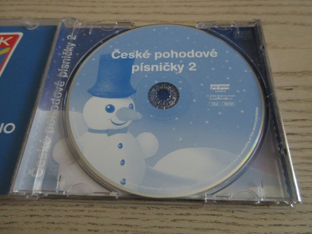 ČESKÉ POHODOVÉ PÍSNIČKY 2, CD HUDBA