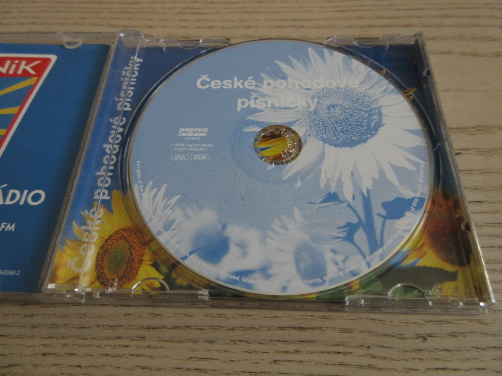 ČESKÉ POHODOVÉ PÍSNIČKY, CD HUDBA
