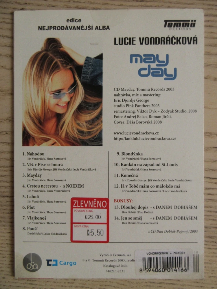LUCIE VONDRÁČKOVÁ, MAY DAY, CD HUDBA