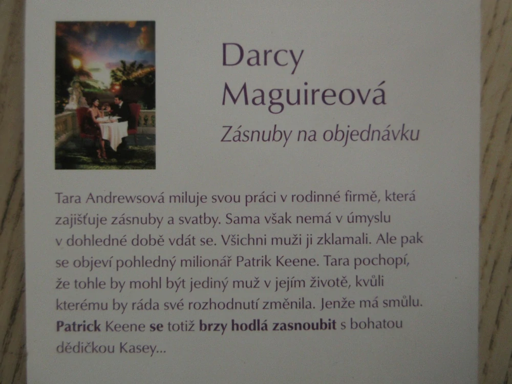 ZÁSNUBY NA OBJEDNÁVKU, DARCY MAGUIREOVÁ, **an