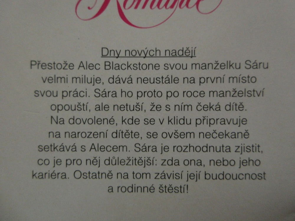 DNY NOVÝCH NADĚJÍ, BARBARA MCMAHONOVÁ, **an