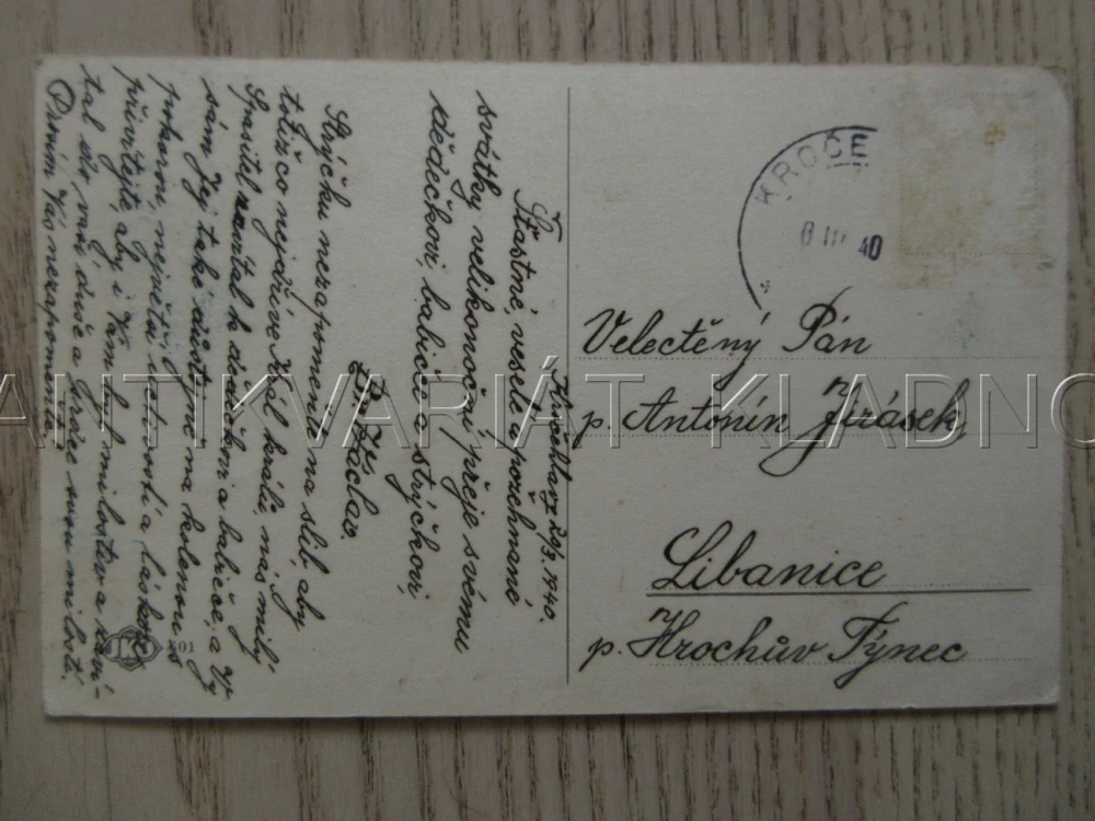 PŘÍJEMNÉ SVÁTKY VELIKONOČNÍ, VELIKONOCE, KRÁLÍK, KYTKA POHLEDNICE 1626