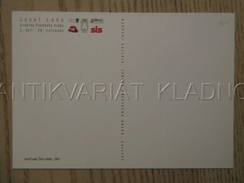 ČERT A KÁČA, JOSEF LADA, POHLEDNICE 1650
