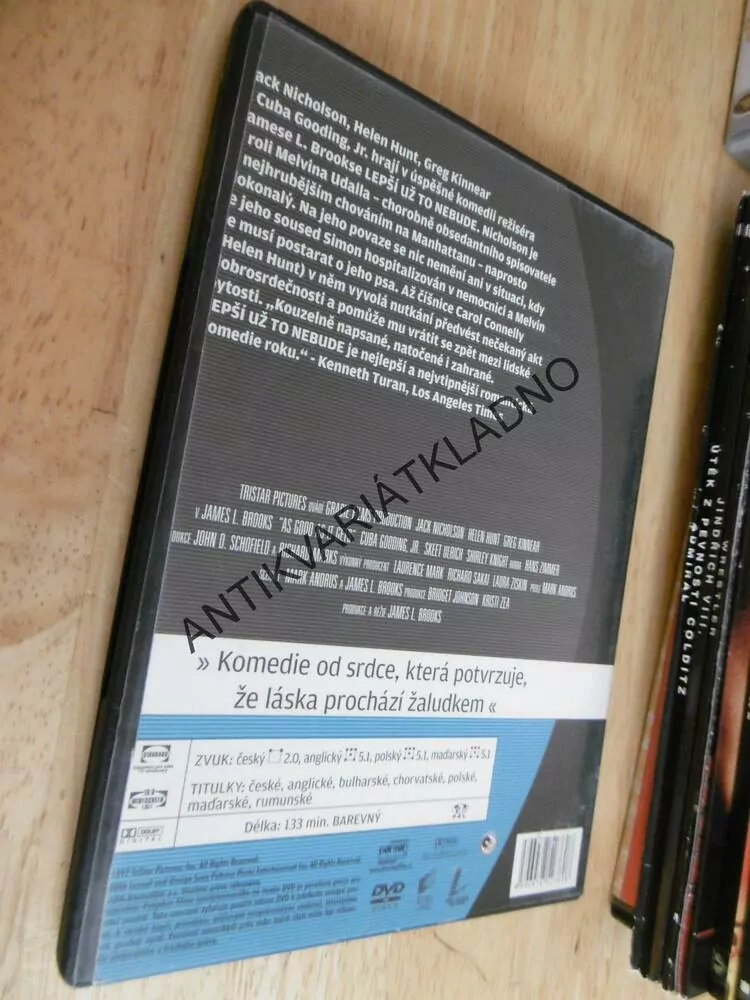 LEPŠÍ UŽ TO NEBUDE, DVD FILM