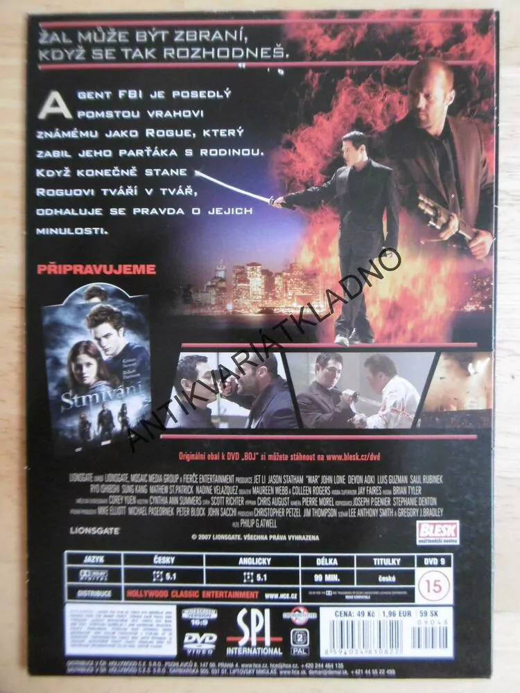 BOJ, JET LI JASON STATHAM, DVD FILM