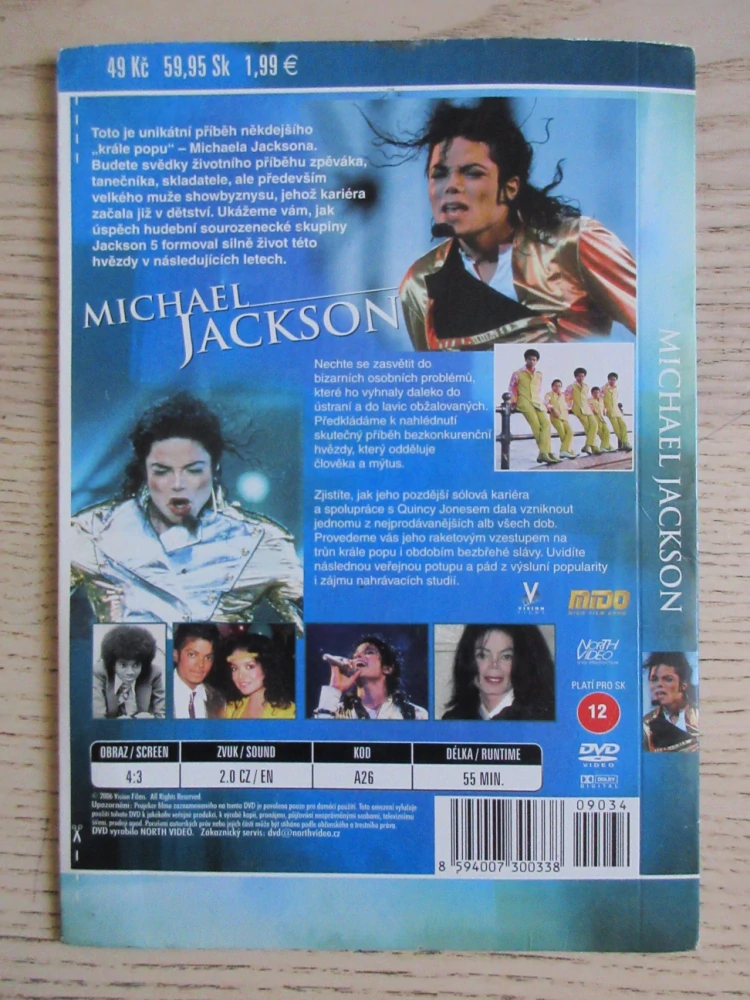MICHAEL JACKSON: SKUTEČNÝ PŘÍBĚH KRÁLE POPU, DVD FILM DOKUMENT