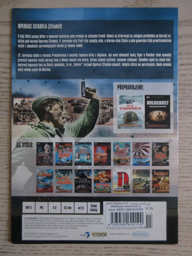 BITVA U KURSKA, OPERACE CITADELA, DÍL 15, DVD FILM DOKUMENT VÁLKA