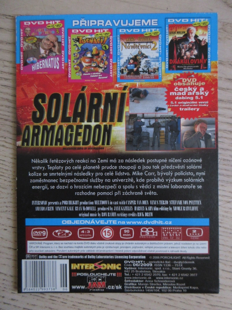 SOLÁRNÍ ARMAGEDON, DVD FILM