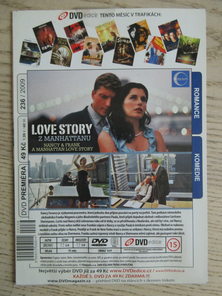 LOVE STORY Z MANHATTANU, DVD FILM