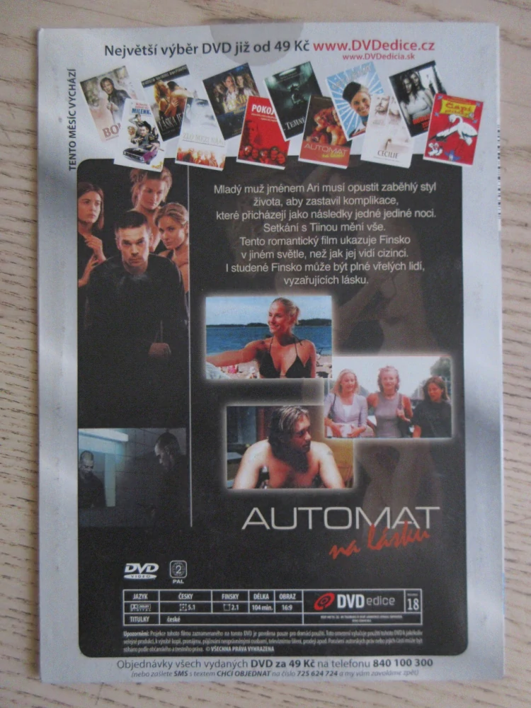 AUTOMAT NA LÁSKU, DVD FILM