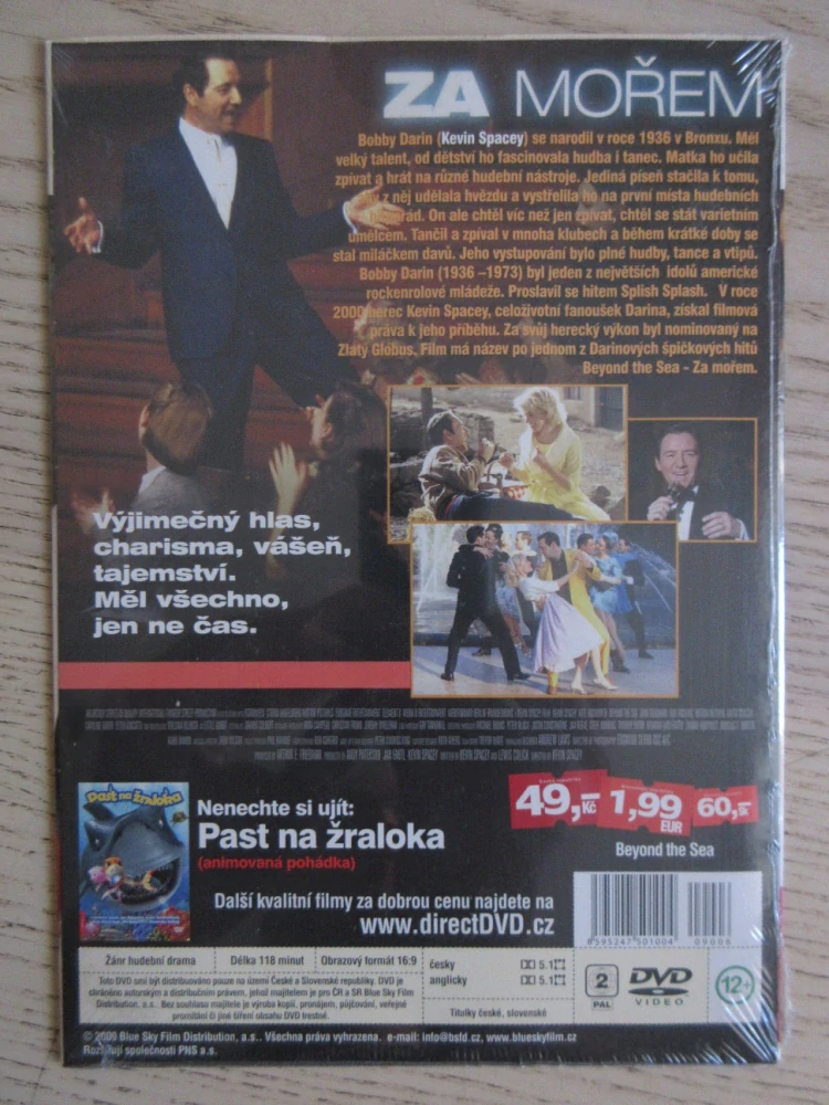 ZA MOŘEM, K. SPACEY, K. BOSWORTH, DVD FILM