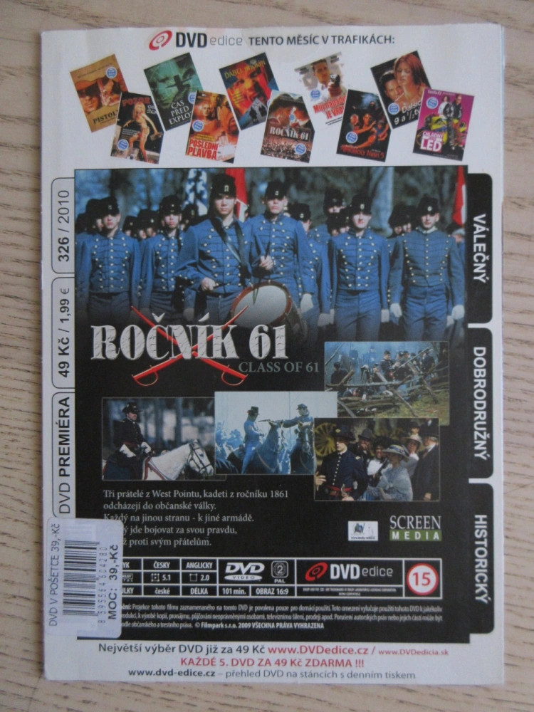 ROČNÍK 61, S. WARD, CH. ANHOLT, DVD FILM