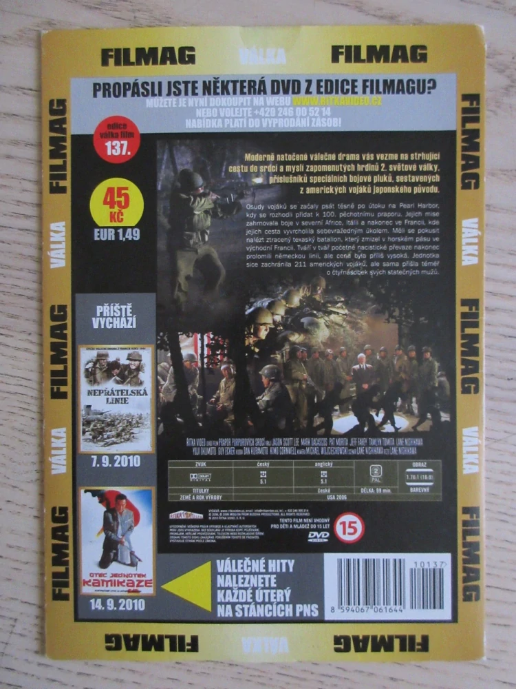 PRAPOR PURPUROVÝCH SRDCÍ, DVD FILM VÁLKA