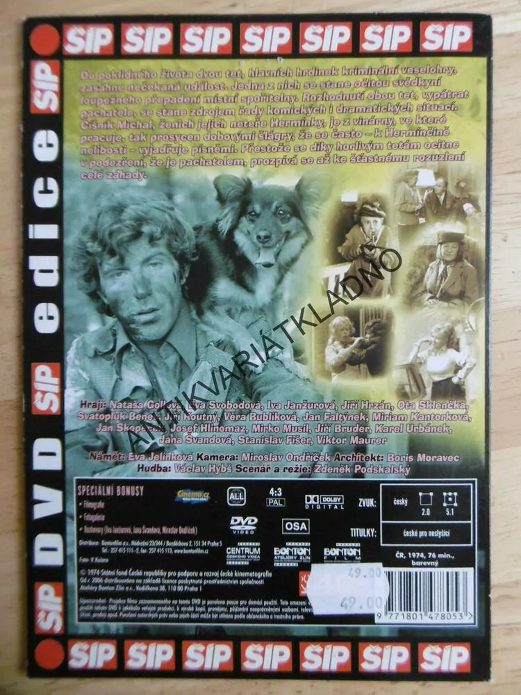 DRAHÉ TETY A JÁ, DVD FILM