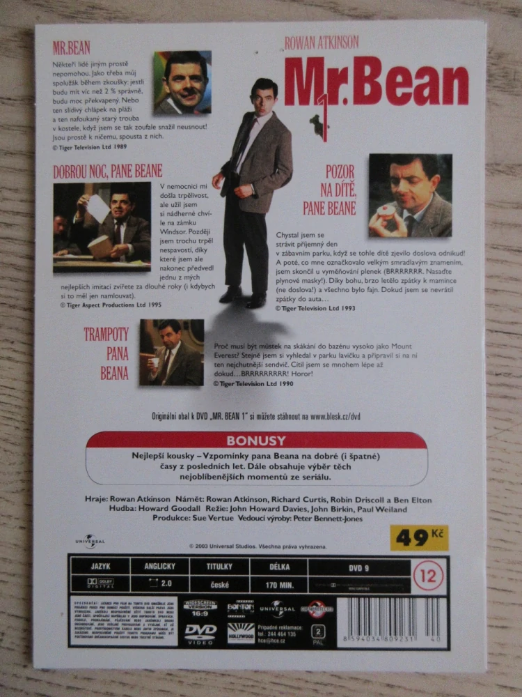 MR. BEAN 1, R. ATKINSON, DVD FILM
