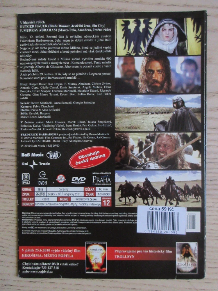 FRIDRICH BARBAROSSA, KOMANDO SMRTI, 2. ČÁST, DVD FILM