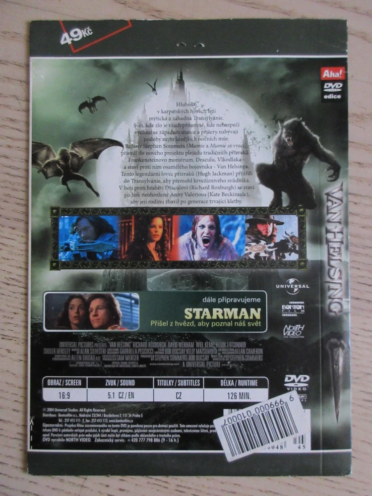 VAN HELSING, H. JACKMAN, K. BECKINSALE, DVD FILM