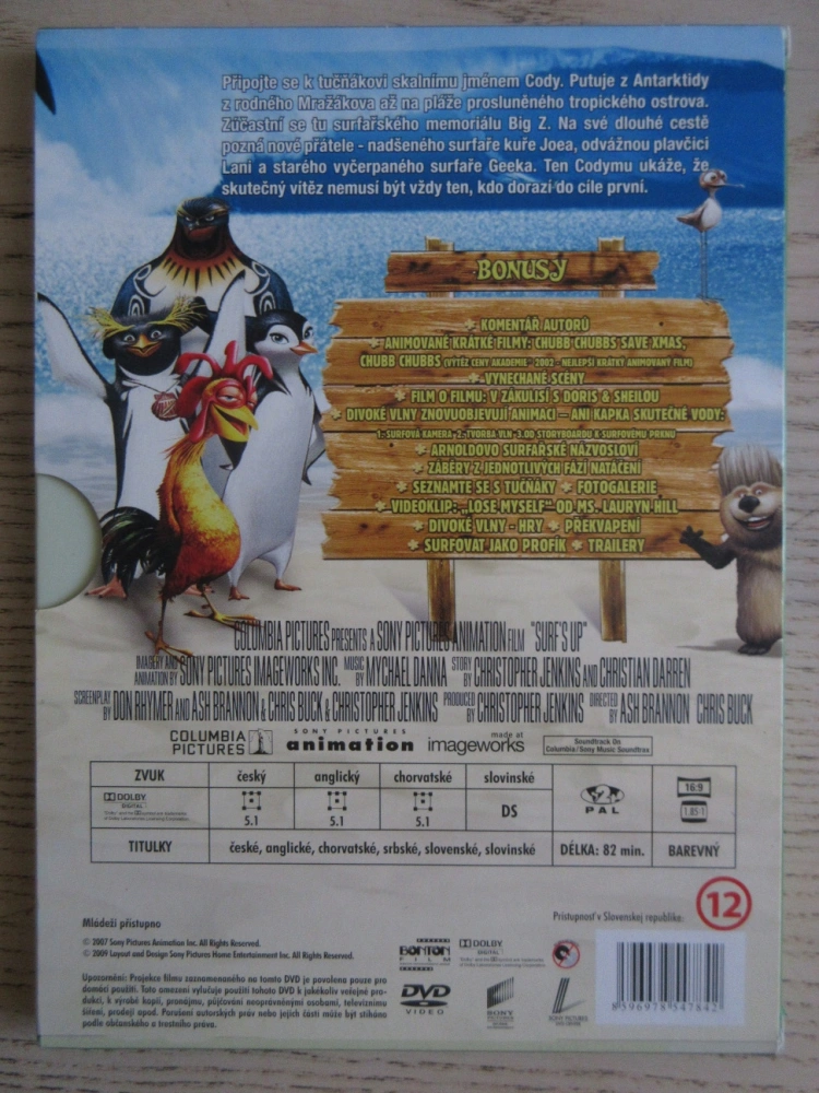 DIVOKÉ VLNY, DVD FILM