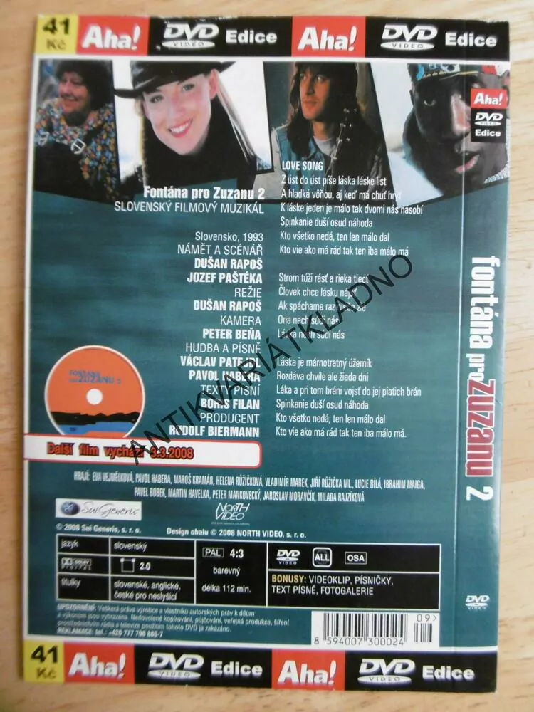 FONTÁNA PRO ZUZANU, 2, DVD FILM