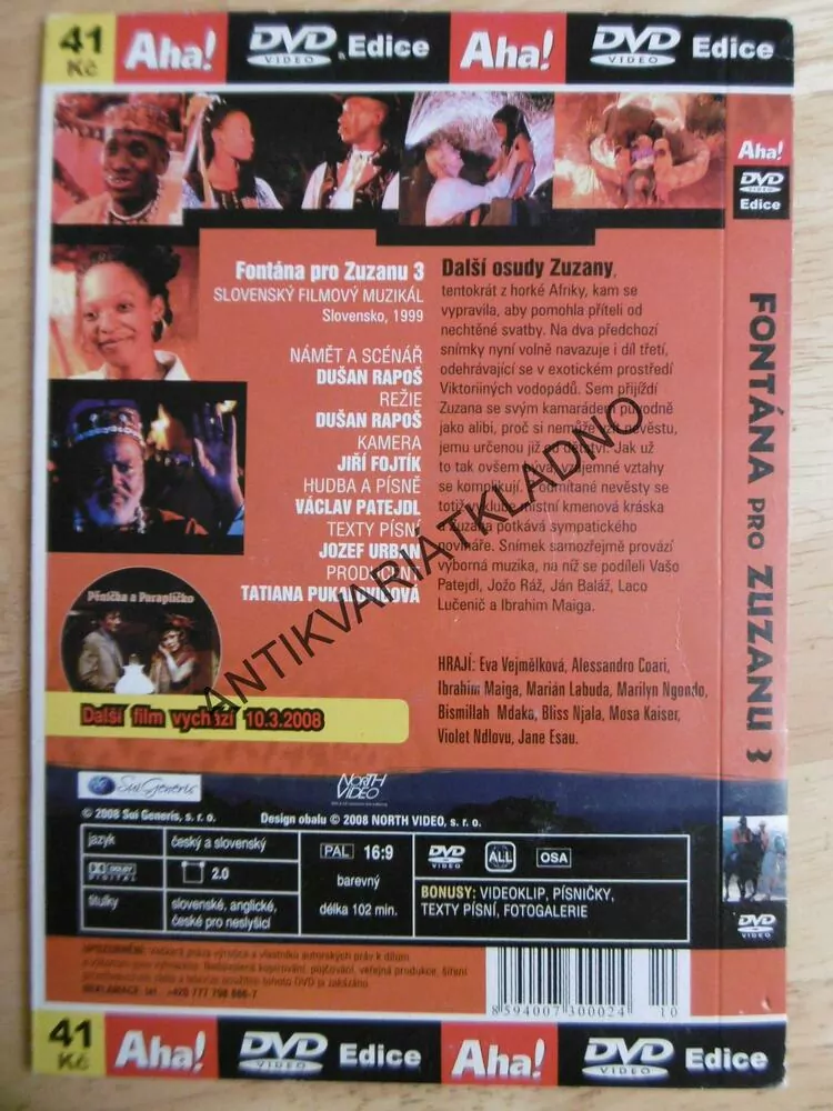 FONTÁNA PRO ZUZANU, 3, DVD FILM