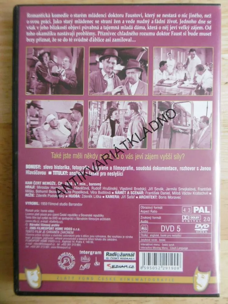 KAM ČERT NEMŮŽE, DVD FILM ČR