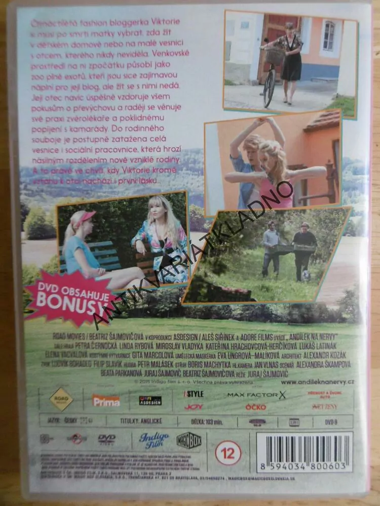 ANDÍLEK NA NERVY, DVD FILM ČR