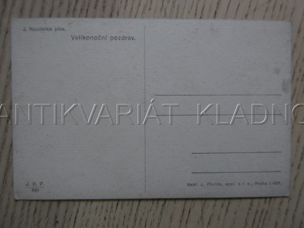 VELIKONOČNÍ POZDRAV, J. KOUDELKA, KROJ, POMLÁZKA, DÍTĚ, POHLEDNICE 1659