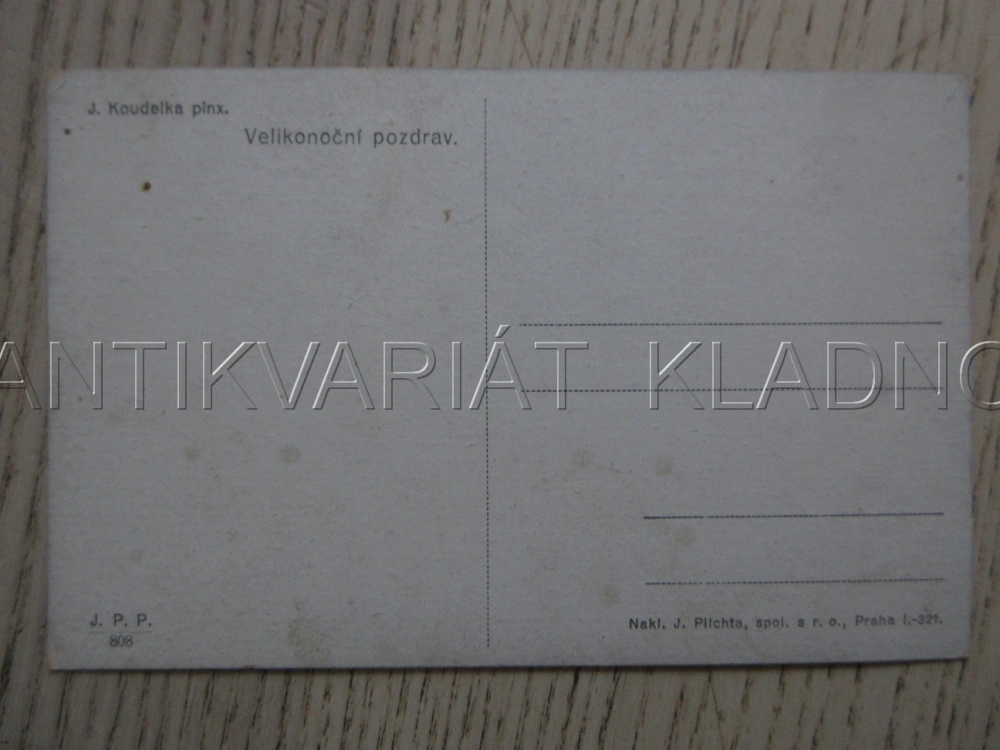 VELIKONOČNÍ POZDRAV, J. KOUDELKA, KROJ, POMLÁZKA, PÁR, MUŽ, ŽENA, POHLEDNICE 1660