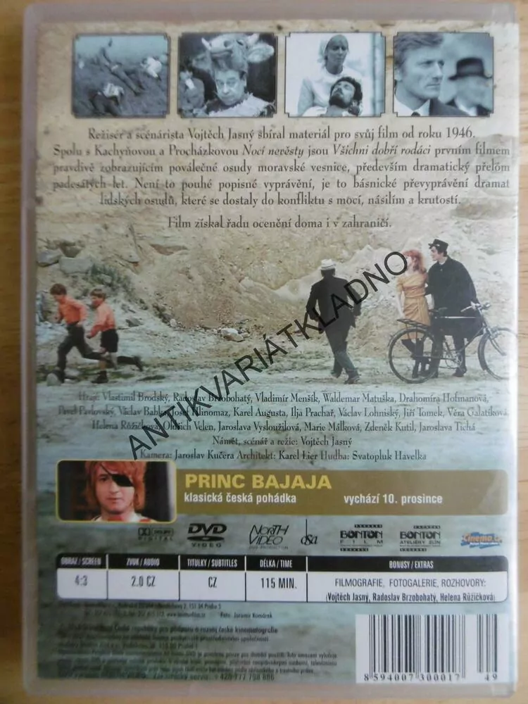 VŠICHNI DOBŘÍ RODÁCI, DVD FILM ČR